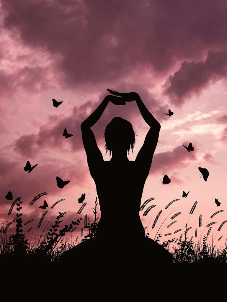 woman, silhouette, sunset, girl, portrait, sky, nature, clouds, summer, landscape, butterfly, yoga, meditation, fitness, health, yoga, yoga, meditation, meditation, meditation, meditation, meditation